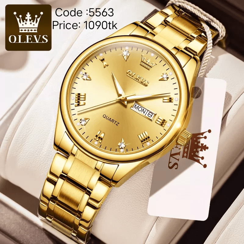 OLEVS 5563C Quartz wrist watch waterproof watch for Men