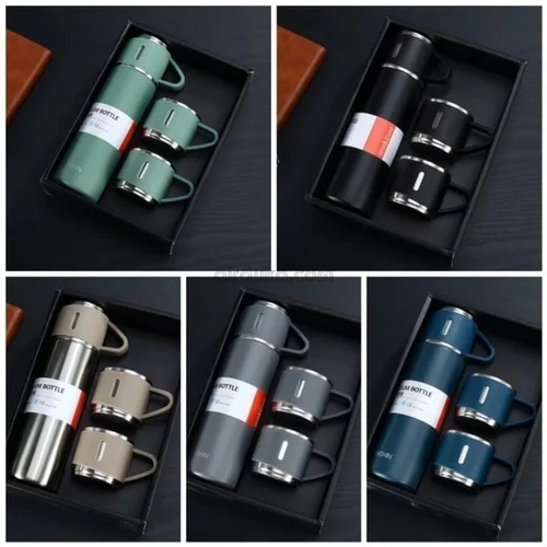 Stainless Steel Vacuum Thermal Flask Set-500ml