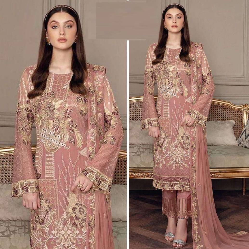 আনরেডি এম্বোডারি পার্টি ড্রেস-0103