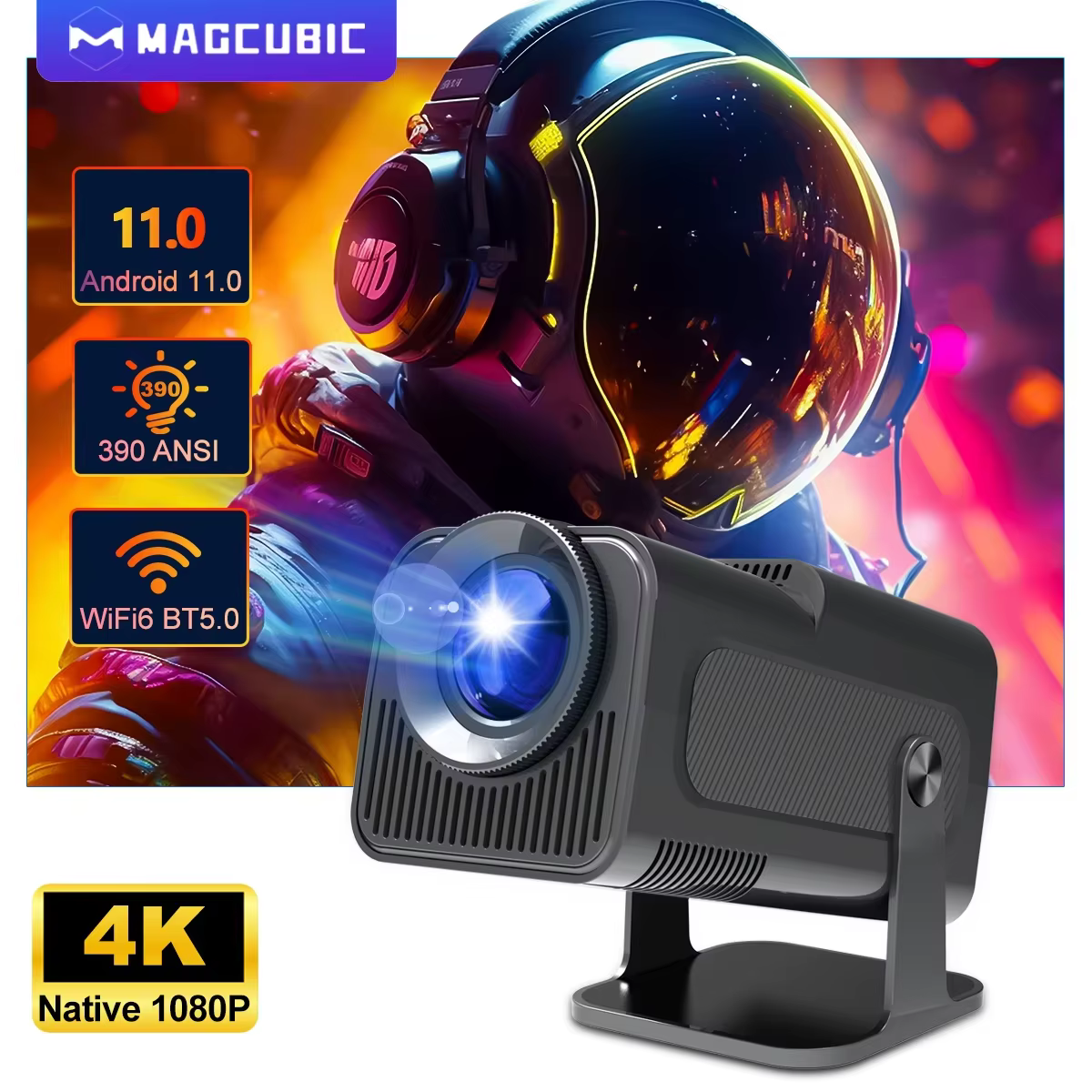 HY320 4K Android Mini Projector